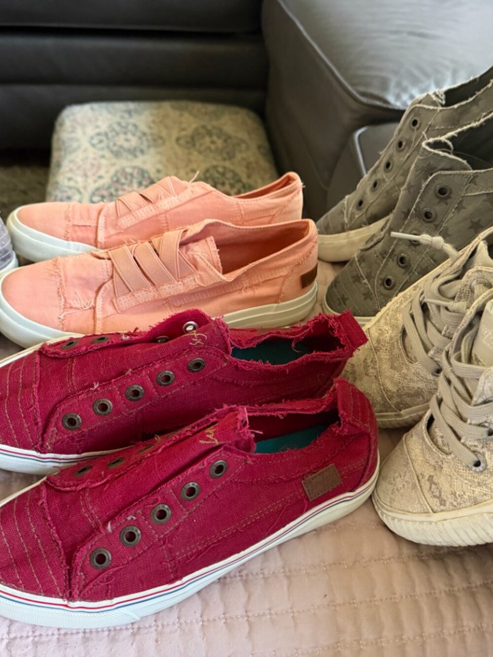 Blowfish Sneaker Shoes Lot of 8 Pairs Camo Solid 8.5 Womens - Picture 11 of 12
